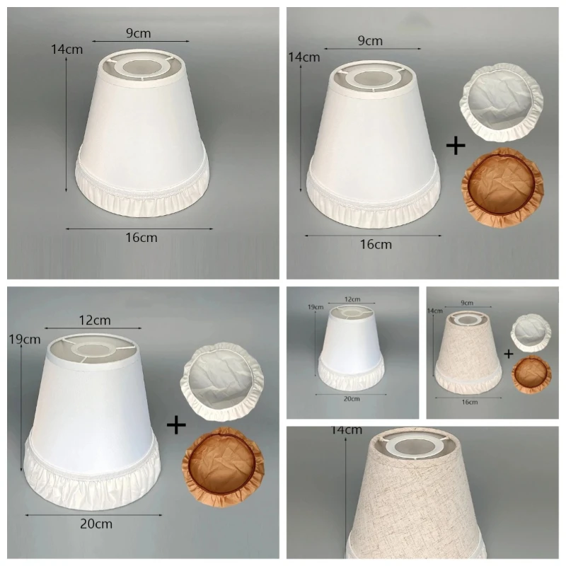 Japanese Zen‑Style Fabric Chandelier Lamp Shade E27 Lampshade Ceiling Lamp Cover Shade Lens Hood Pendant Light Cover Replacement