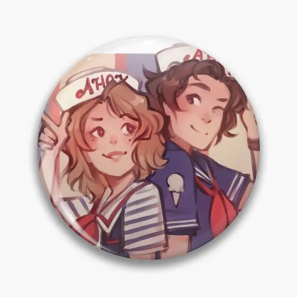 Scoops Ahoy Soft Button Pin Jewelry Brooch Women Lover Cute Fashion Cartoon Clothes Funny Lapel Pin Collar Hat Badge Gift Decor