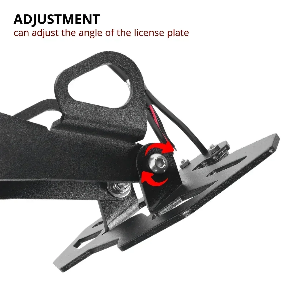 For CFMOTO 450MT 2024 Motorcycle License Plate Holder Fender Eliminator Tail Frame LED Light For CF-MOTO MT450 IBEX 450 MT 2025 image 5
