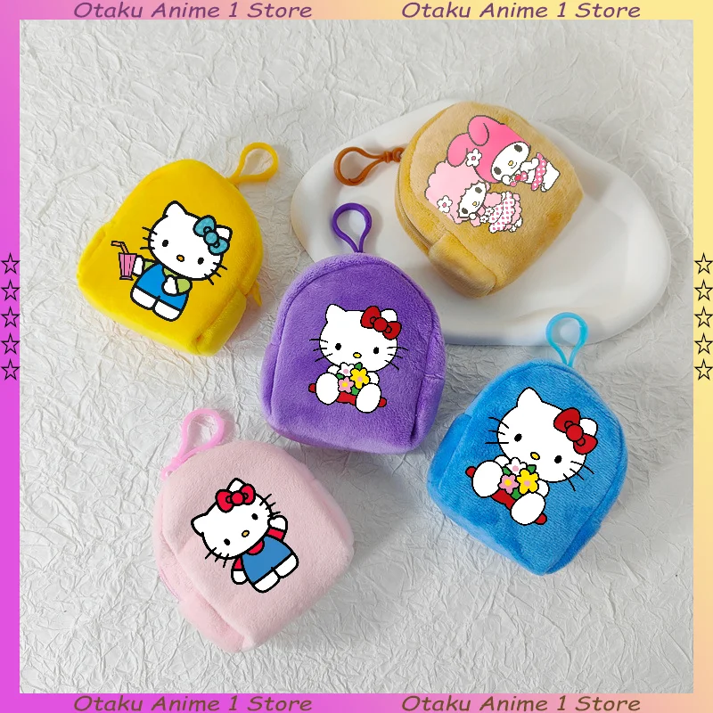

Симпатичные кошельки Hello Kitty для мальчиков и девочек, мини-кошельки с мультяшным аниме-принтом, модный кошелек для монет, портативная сумка-клатч, подарки для вечеринок