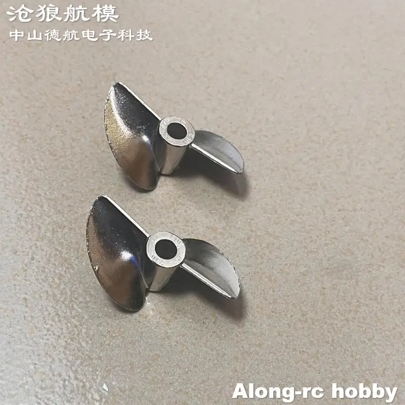 2 Stuks Rc Model Boten Onderdeel 40Mm Metalen Propeller Voor Volantex Rc Vector80 V798-2 798-4P 798-3 SR85 Atomic SR80 Pro