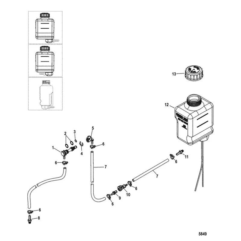 

Superior-Gear Lube Fitting Kit For Mercruiser Fit To Alpha 1 Bravo 1 2 3 Stern Drives Oil Reservior 22-861150T02 861150A1