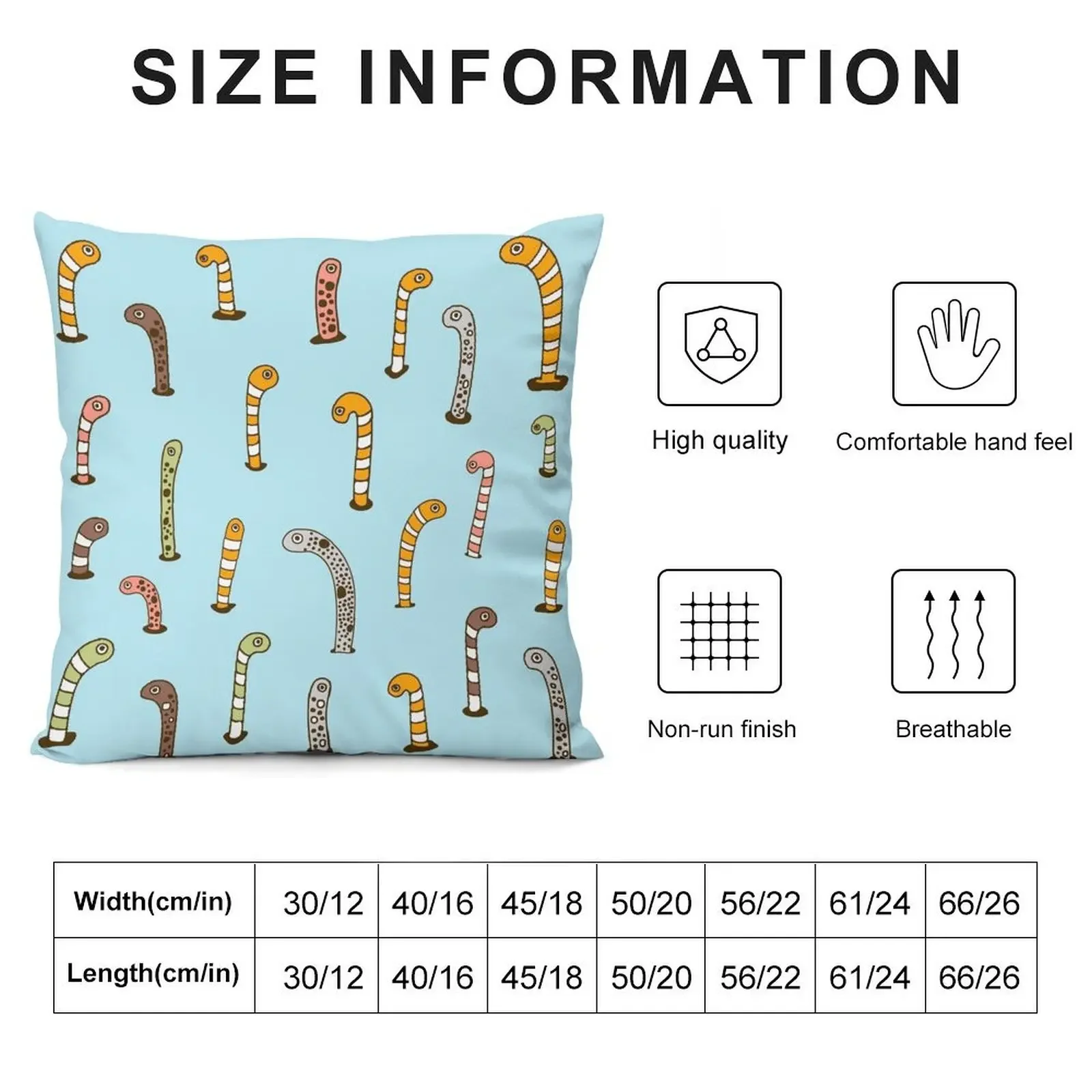 Garden eels Throw Pillow Christmas Pillowcase Pillowcases Cushion Covers Sofa Cusions Cover pillow