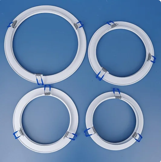 

White Outer Frames Cut Out Remedial Circles LED Downlight Spotlight Brackets Light Stand Adapters Lamp Shade Rings Hole Enlarge
