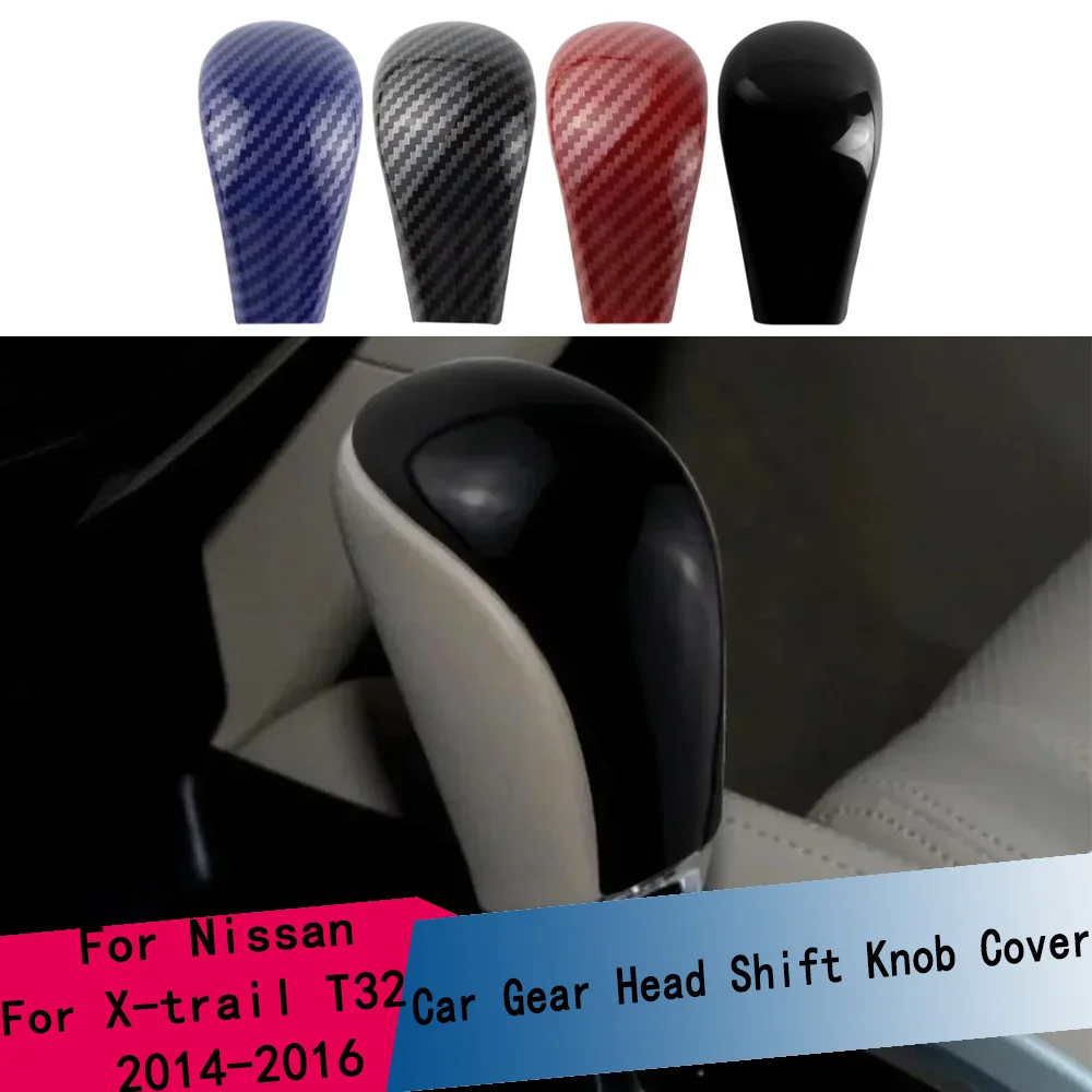 For Nissan X-trail T32 2014-2016 for Rogue Qashqai J11 2016-2020 Murano AT Car Gear Head Shift Knob Cover Trim