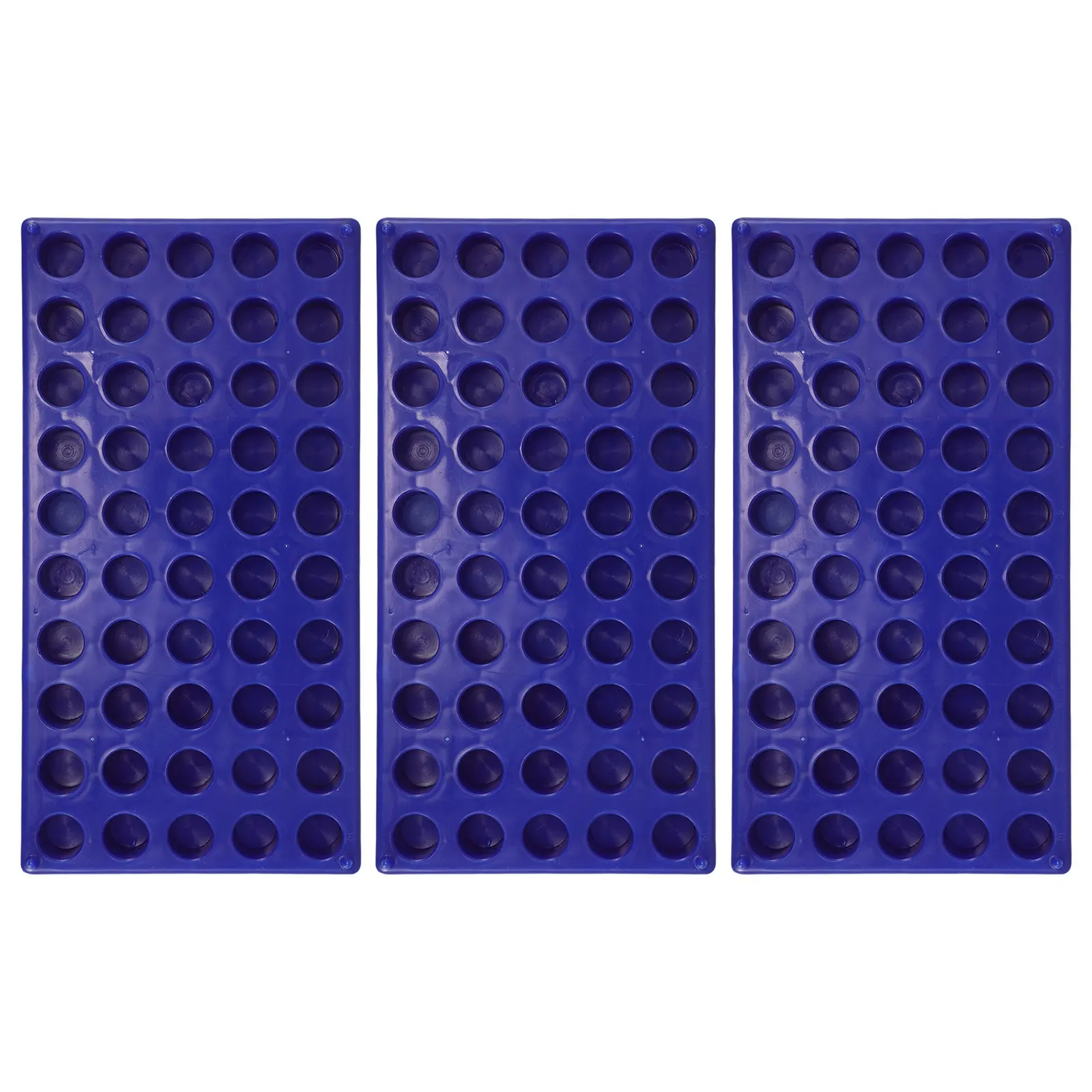 3Pcs Vial Rack Stable Plastic Lab Sample Bottles Holder 50 Wells for 1.5 2Ml Vial Organization Analytical Chemistry