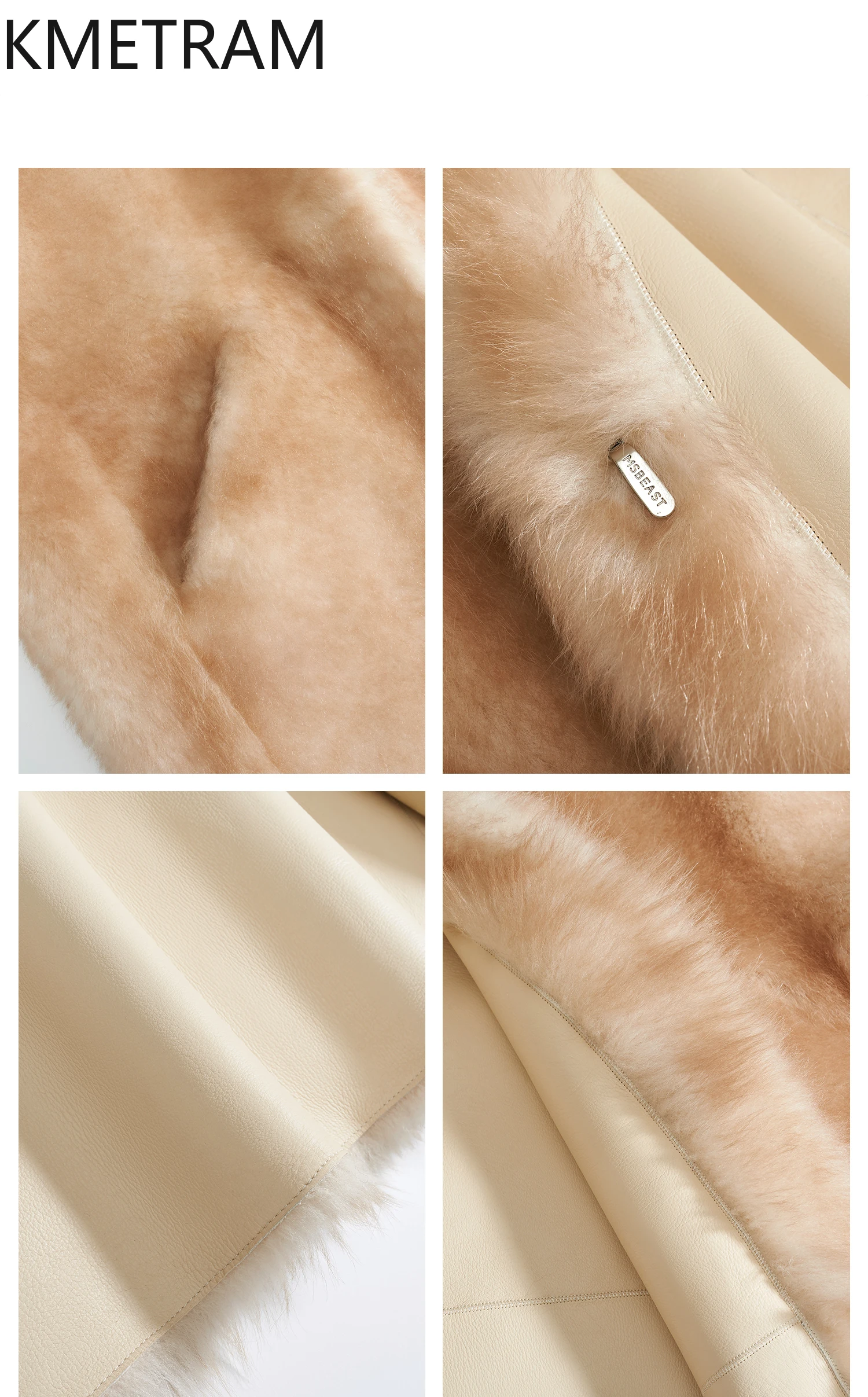 Damska kurtka z prawdziwej wełny owczej Natural Lagon, dwustronna, z futrem, dekolt w serek, luksusowa futrzana kurtka, odzież zimowa 2025, шуба