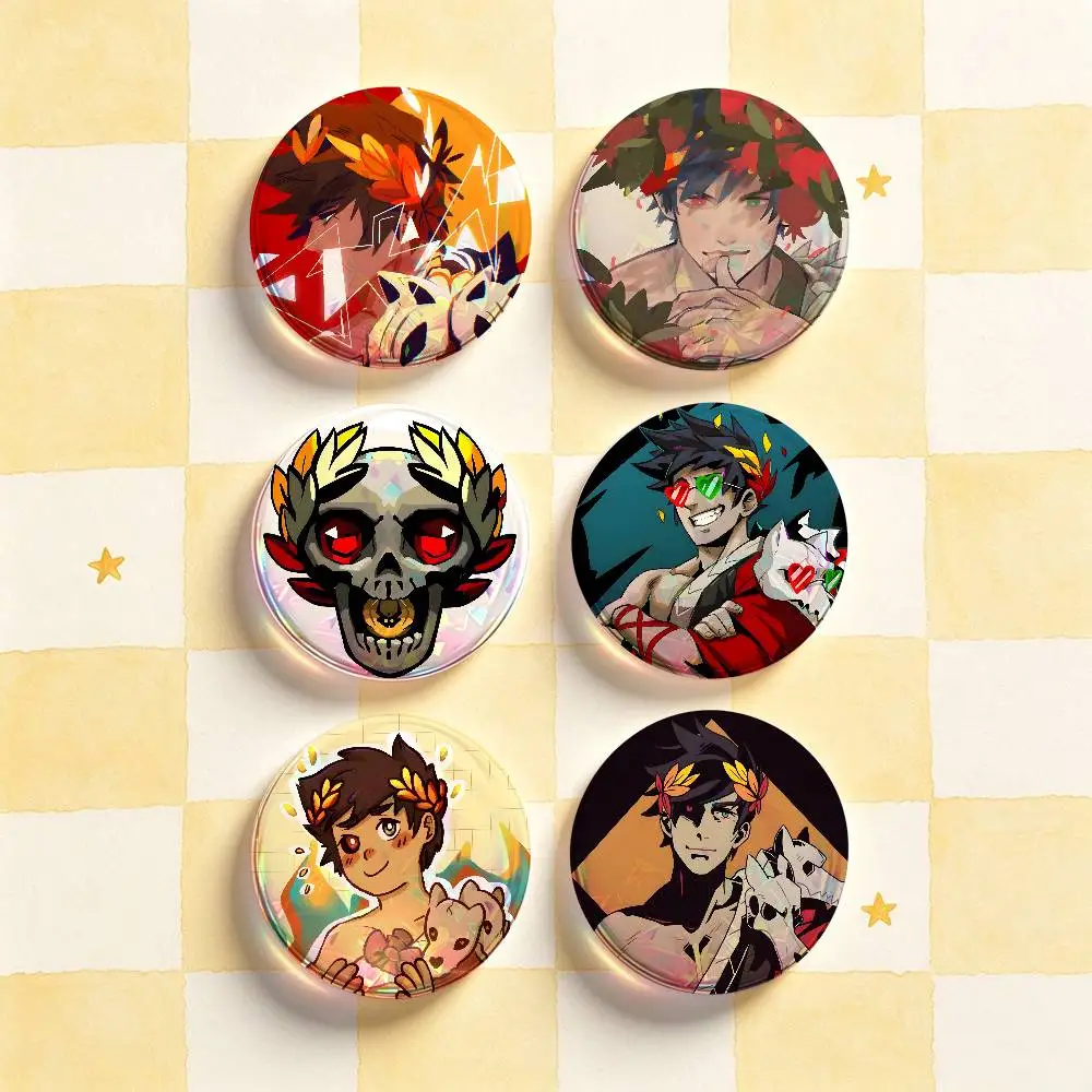 H-Hades Z-Zagreus HD Print Badges Pretty Round Display Brooches IP merchandise 32mm 58mm 75mm 44mm 25mm