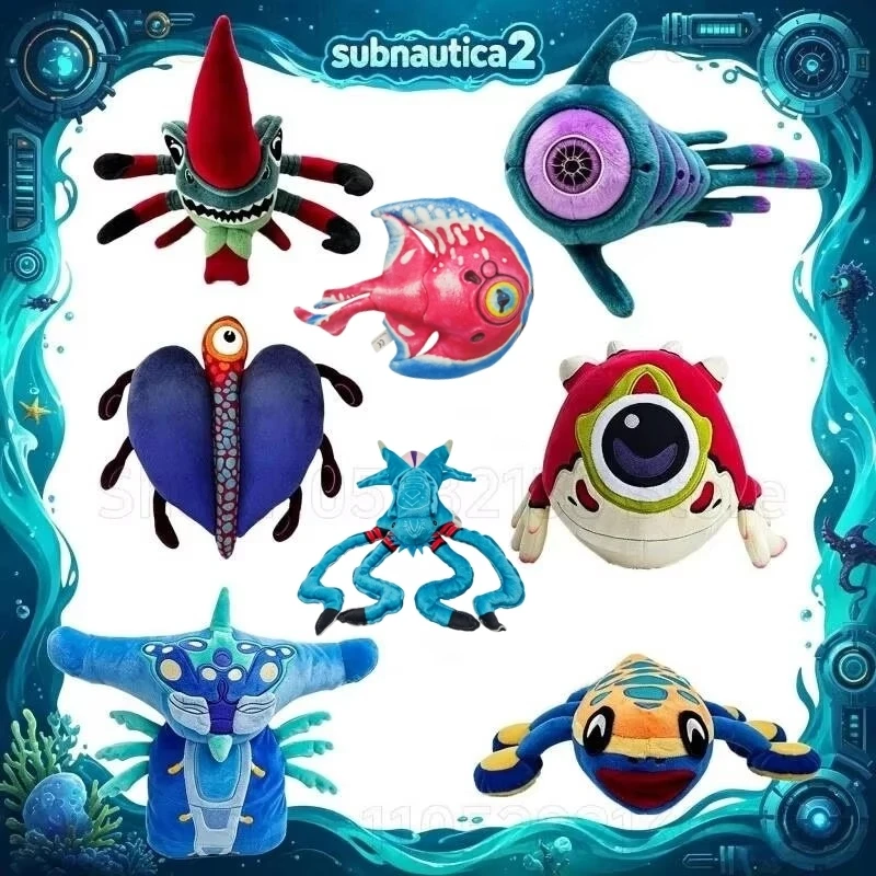 Subnautica 2 Oculus Sea Creature Plush Doll Game Peripheral Soft Stuffed Fish Doll Toy Home Ornament Collectible Birthday Gift