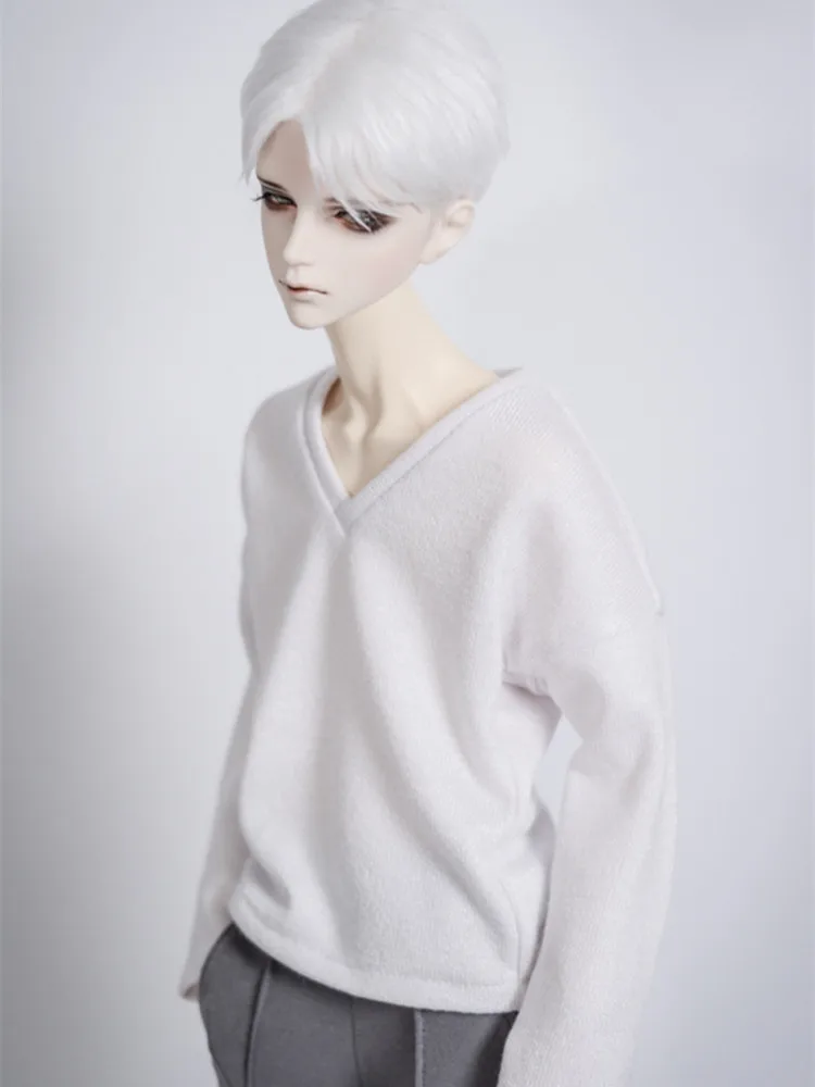 V-neck Sweater T-shirt  for BJD 1/6 1/4 1/3 SD17 Uncle Doll Clothes CMB190