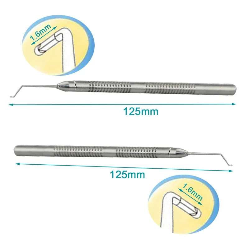 2 Type Choices Autoclavable Eye Phaco Chopper Eye Tweezers Ophthalmic Tools Stainless Steel