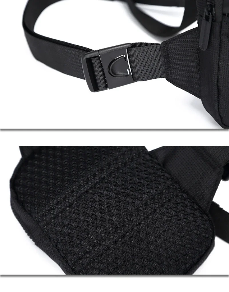 New Men's Chest Bag, Fashionable Crossbody Bag, Casual Japanese-style Men's Small Bag, Light and Simple Single-shoulder Bag