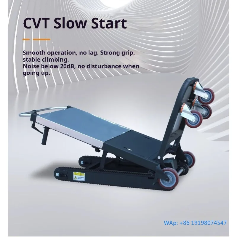 

400kg Crawler Type Electric Stair Climbing Vehicle Mute Industrial Cargo Stair Climber Hand Truck