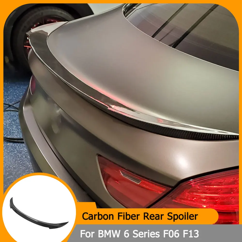 

Car Spoiler For BMW 6 Series M6 F06 F13 640i 650i 640i Gran Coupe 2012-2018 Rear Trunk Spoiler Boot Wing Carbon Fiber / FRP
