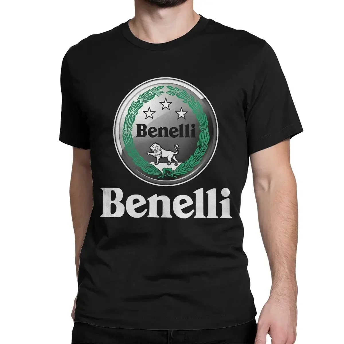 

Benelli Motor MOTORCYCLE T-Shirts Men Women Casual Pure Cotton Tee Shirt Round Collar Short Sleeve T Shirt Printed Tops