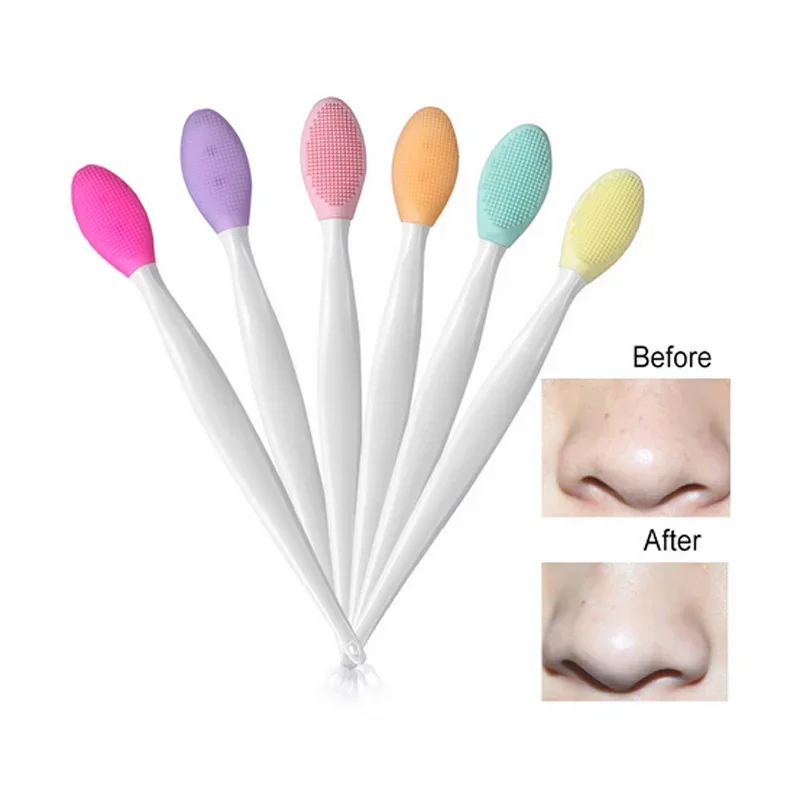 

Face Massager Clean Brushes Wholesale Silicone Facial Cleansing Brush Soft Handheld Nose Exfoliator Blackhead Removal