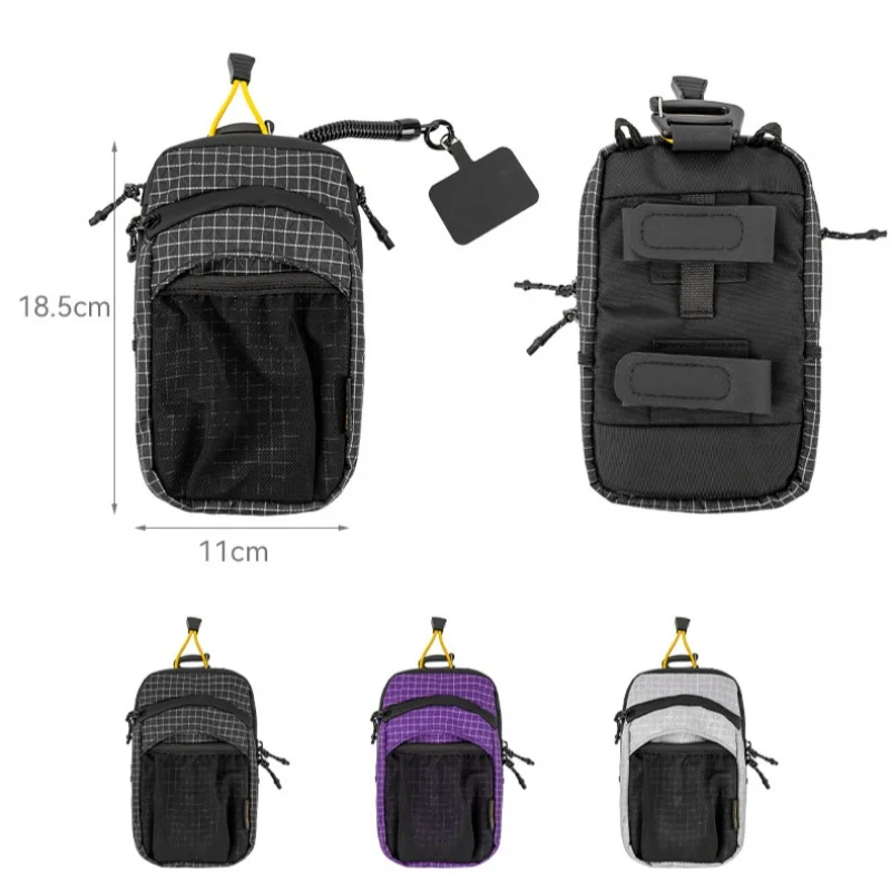 HIKEMAN Outdoor-Wandertasche für Handys, Sport-Hüfttasche mit Wasserflaschenhalter, Rucksack-MOLLE-Erweiterungstasche