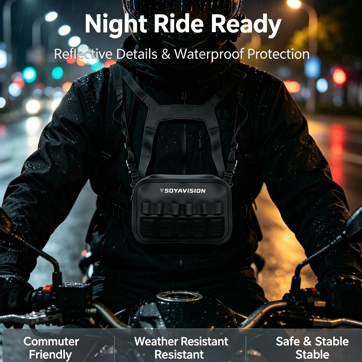 Motorcycle Cycling Tactical Chest Bag Hiking Camping Vest Bag Outdoor Travel Storage Bag