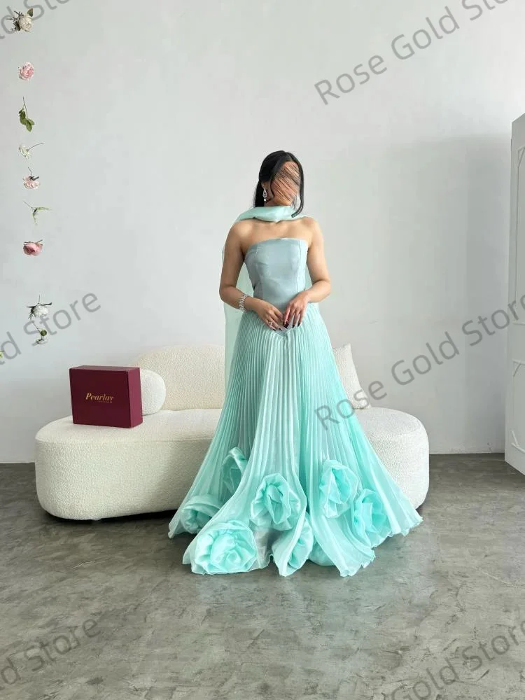 Dubai-avondjurken met kralen 2025 Elegante A-lijn trouwjurk فسات Mohamed 1914 Formele op maat gemaakte bloemgalajurk