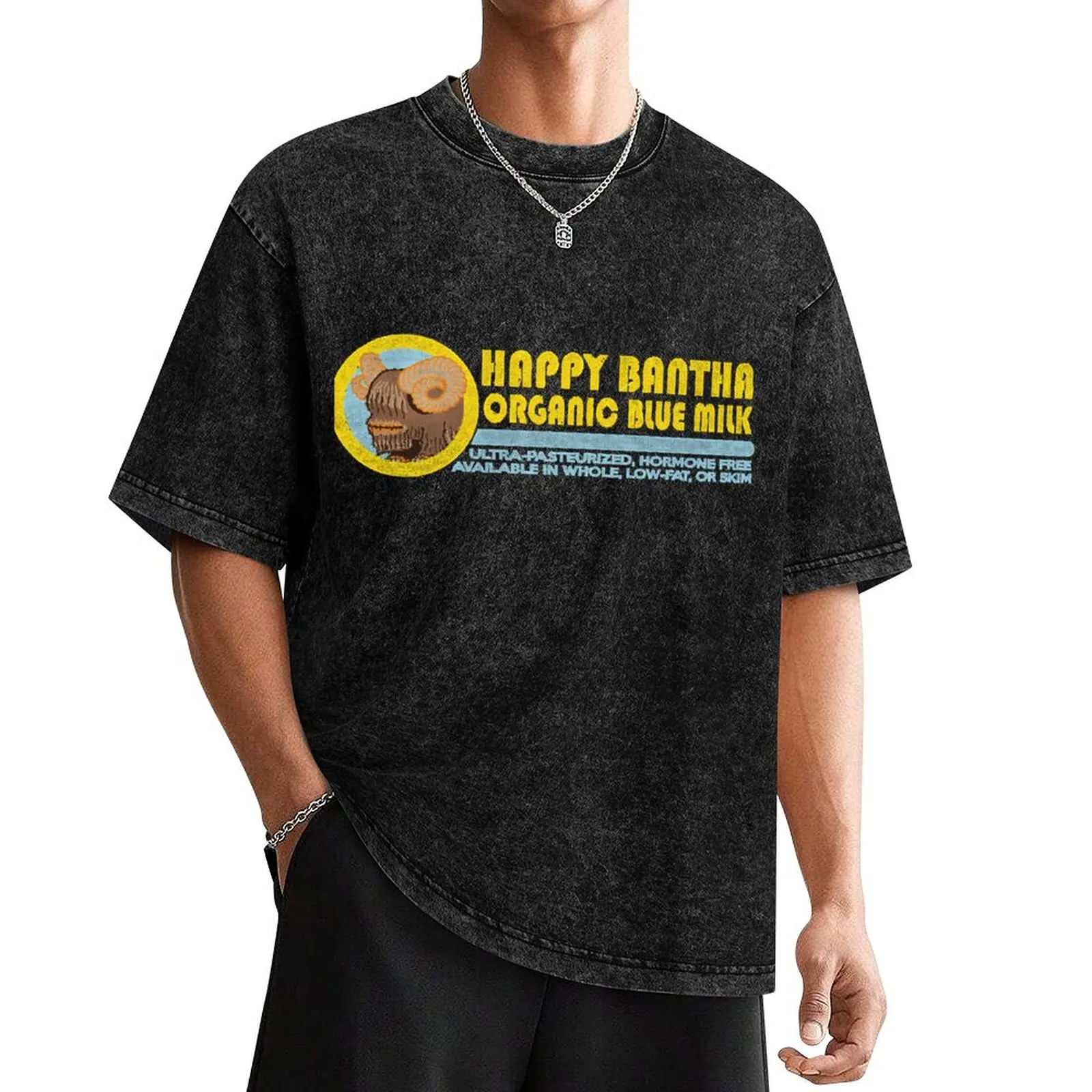 

Футболка Happy Bantha, топы для мальчиков, рубашки с аниме принтом животных для мужчин