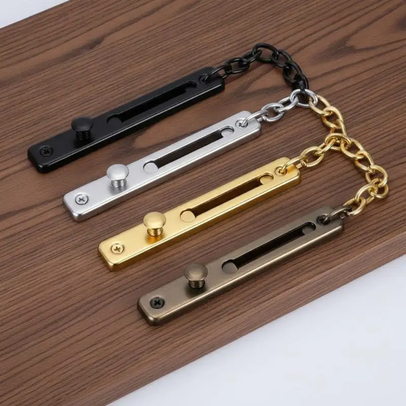 Door Chain With Lock Door Lock Bolt Chain Kids Safety Security Home Latch Buckle Guard Lock Anti-Theft Hardware Accessorie
