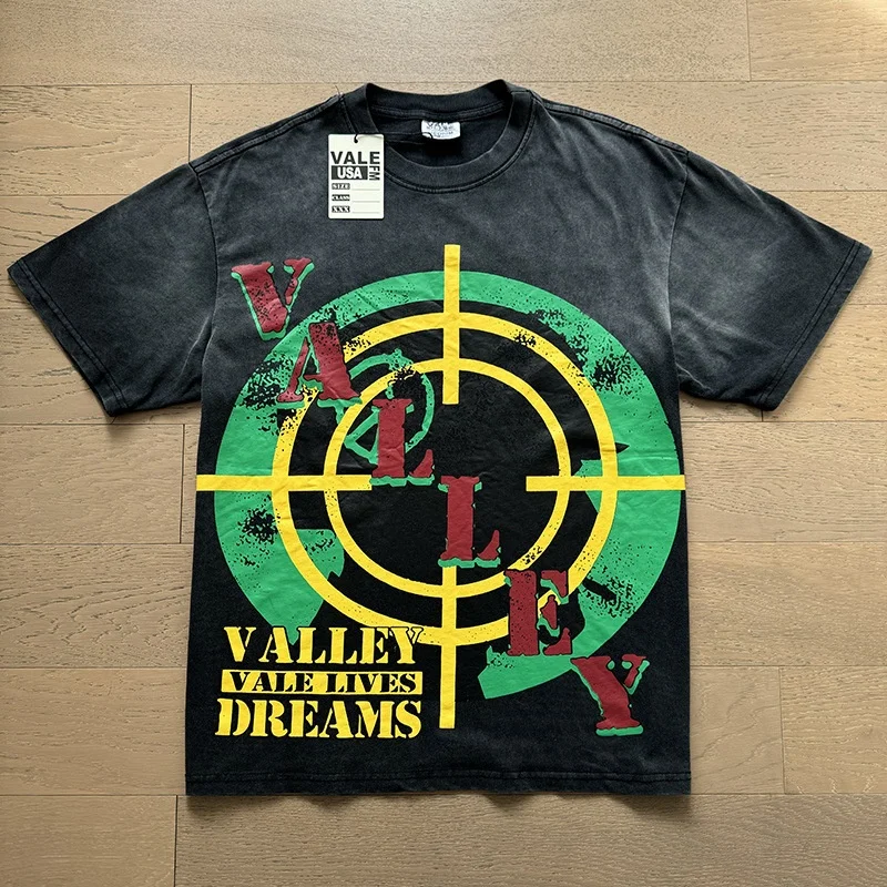 VALE FOREVER Vintage Washed VALE DREAMS Portrait Graphic Short Sleeve Tee Unisex