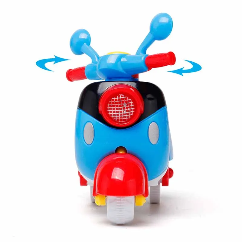 Mini inércia motocicleta brinquedo modelo, brinquedos para crianças, cabeça móvel, presentes para meninos, criativo, bonito, pequeno