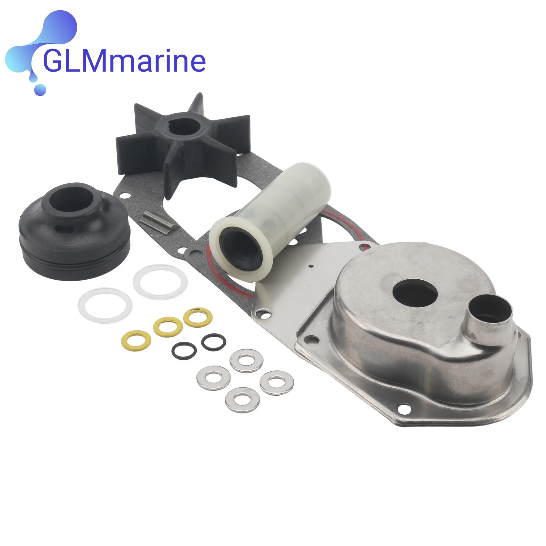 Water Pump Impeller Kit with Housing 46-812966A11 for Mercury Mariner 4-stroke 40 45 50 60 HP Outboard Engine 46-812966A12