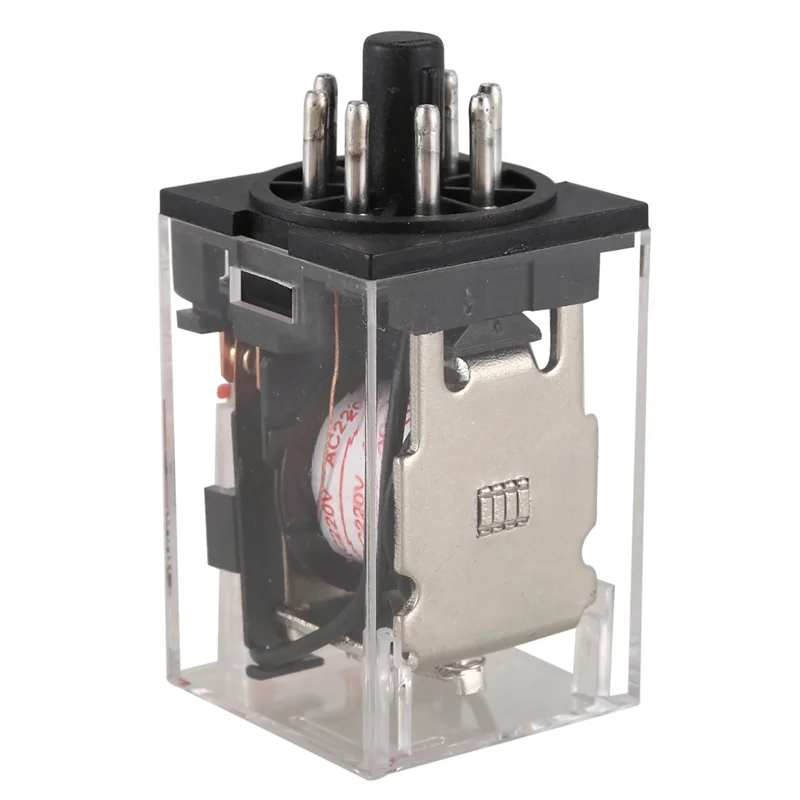 A68Z 3X MK2P-I Clear Shell DPDT AC220V Base de soquete de relé de potência de bobina