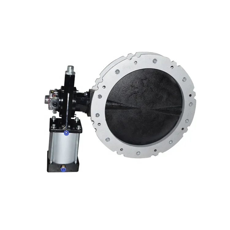 Double Flange  Butterfly Valves DN400 High Pressure Aluminum Alloy  Butterfly Valve with Pneumatic Actuator