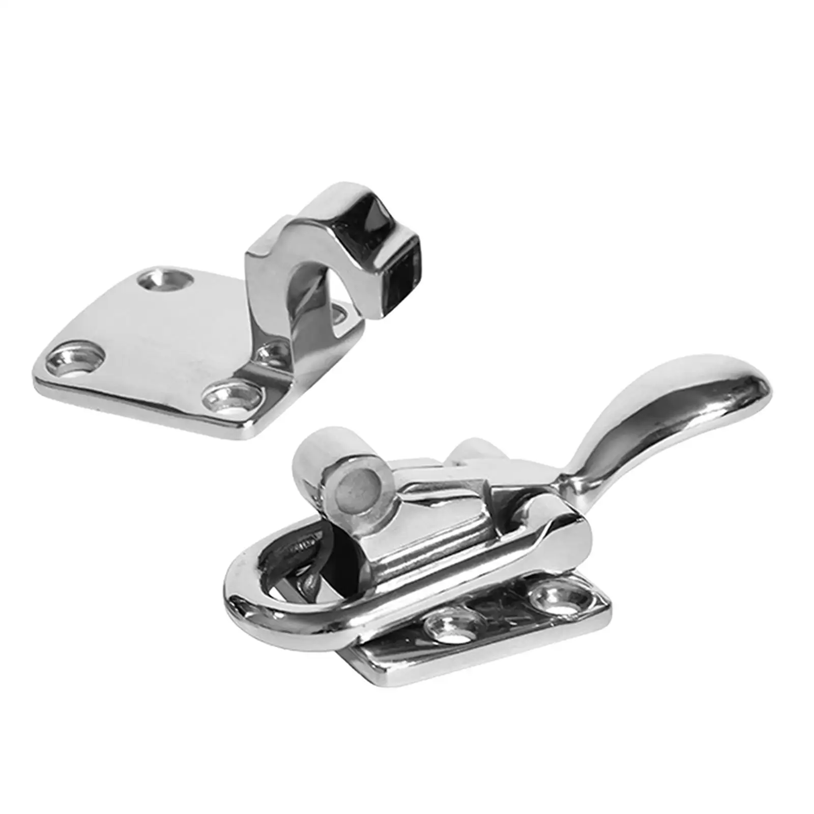 Cabinet Door Latch Stainless Steel Bag Buckles Fastener Clamp Fit