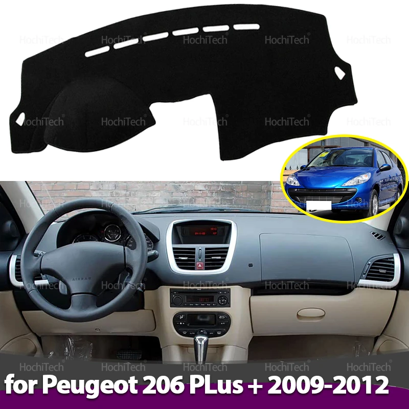 

For Peugeot 206 PLus + T31 2009 2010 2011 2012 Dashboard Cover Dash Board Mat Carpet Pad Shade Cape Blanket Accessories