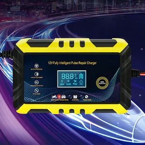 Smart Battery Charger 6A 12V, car battery charging unit and motorcycle, lead acid battery repair, LCD display 8 Main Sales Battery Charging Machine - №4