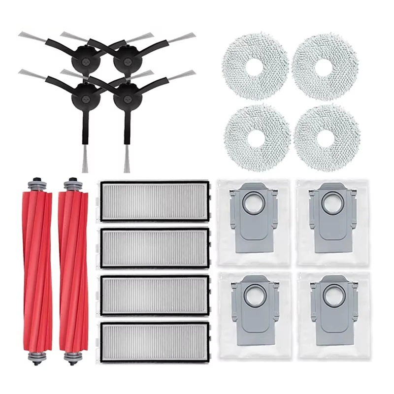 

For Roborock Qrevo S / Qrevo Pro / Qrevo Maxv Robot Vacuum Part Hepa Filter Mop Pad Cloth Dust Bag Accessories Active
