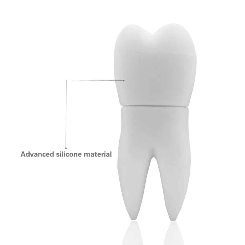 Dente dos desenhos animados em forma de usb 2.0 pen drive dentes modelo flash drive pendrives 4gb 8gb 16gb 32gb 64gb128gb memória vara presente especial