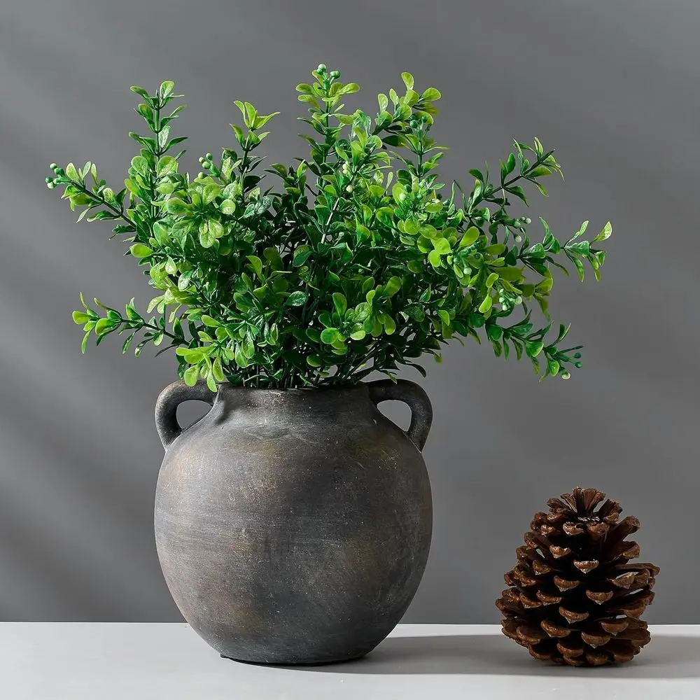 

Декоративная ваза Ceic в деревенском стиле, 5,8 дюйма, терракотовая, с ручками, винтажная, для цветов, растений, гостиной, стола