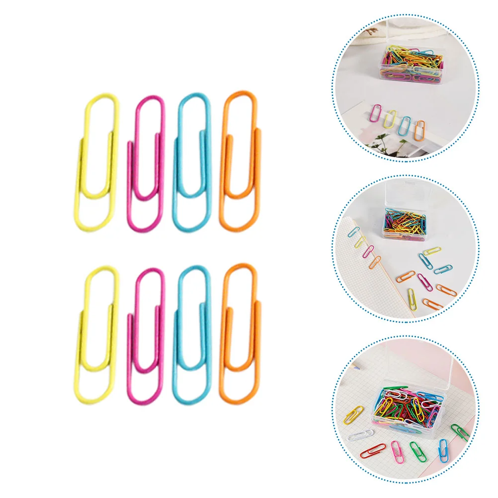 120 Stuks Paperclips Bindmiddel Clips Kleurrijke Paperclips Multifunctionele Bladwijzer Clips Vel Houder Voor Kantoor School Document