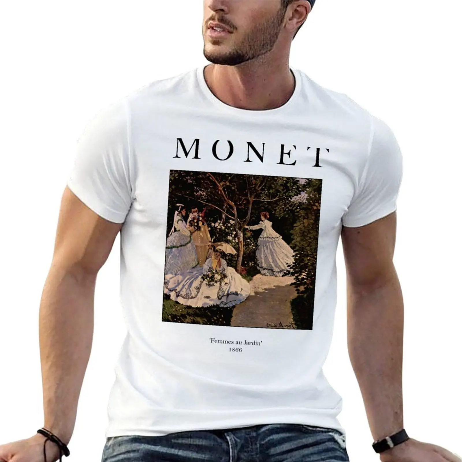

Monet - Women in the Garden T-Shirt man t shirts graphic funny t shirts dark humor t shirt man plain T-shirt