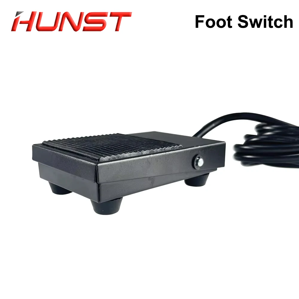 HUNST مفتاح سفلي معدني TFS-1 10A 250VAC طول الخط 1.9 متر دواسة صغيرة ذاتية الضبط