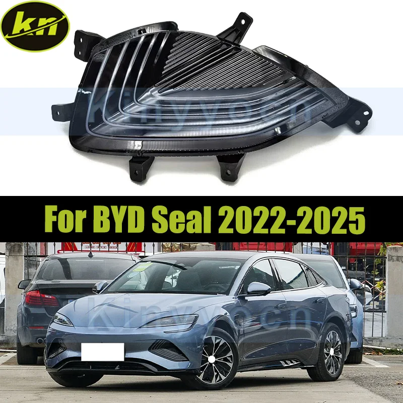 

Передний бампер DRL Противотуманная фара для BYD Seal 2022 2023 2024 2025 Бампер Противотуманная фара Противотуманная фара дальнего света