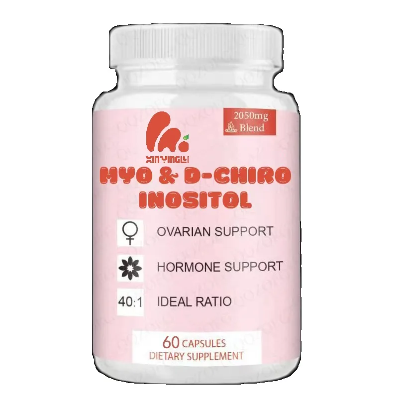 Myo Inositol and D-Chiro Inositol Women's Vitamin Support | Ideal 40:1 Ratio 60 Capsules