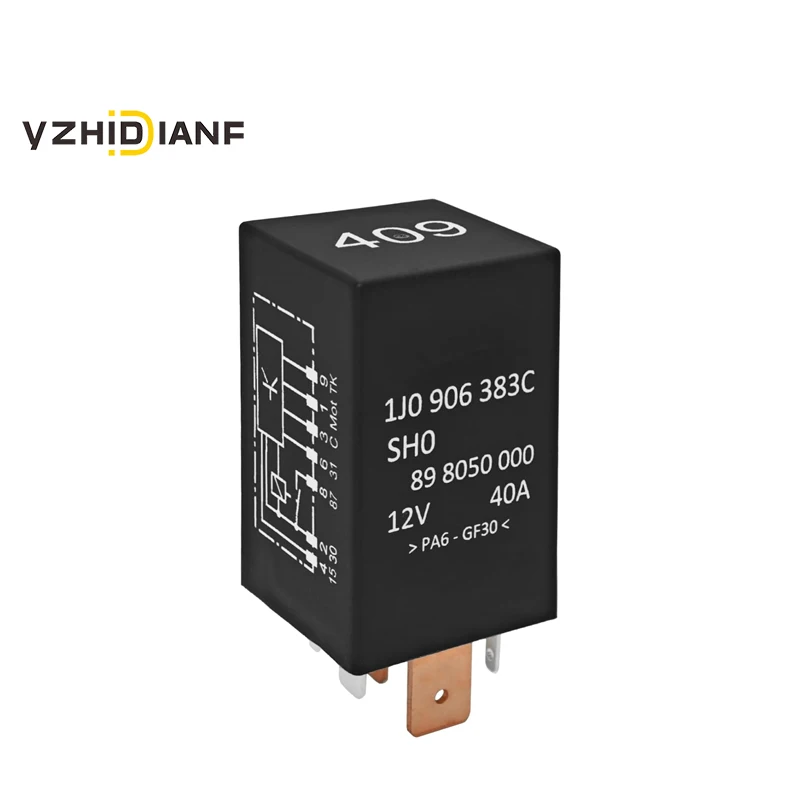 

10pcs 1J0906383C Auto Parts 7-Pin Fuel Pump Relay 1J0906383B for Audi VW Volkswagen Jetta Golf Passat GTI MK4 Beetle