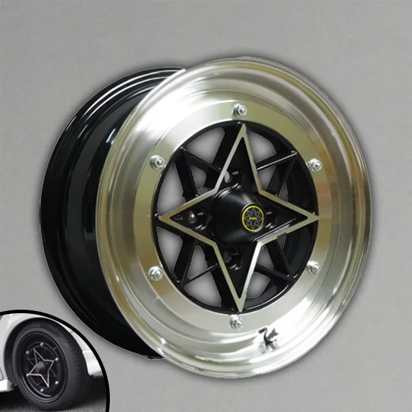 

Classic car wheel STAR SHARK 14inch Japanese old car style alloy wheels 4 hole High Quality classic car parts