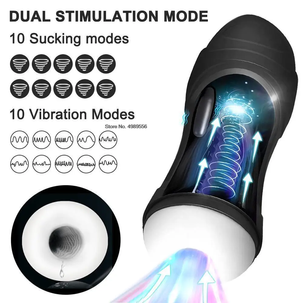 

Automatic Men's Masturbator For Handjob Pusssy Sextoy Male Sex Toys Masturbation Toy Artificial Vagina Vibrating Massager Pussy