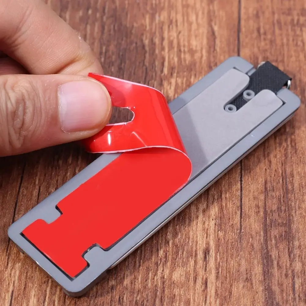 Suporte universal de anel de dedo para celular, autoadesivo, dobrável, suporte trançado para telefone