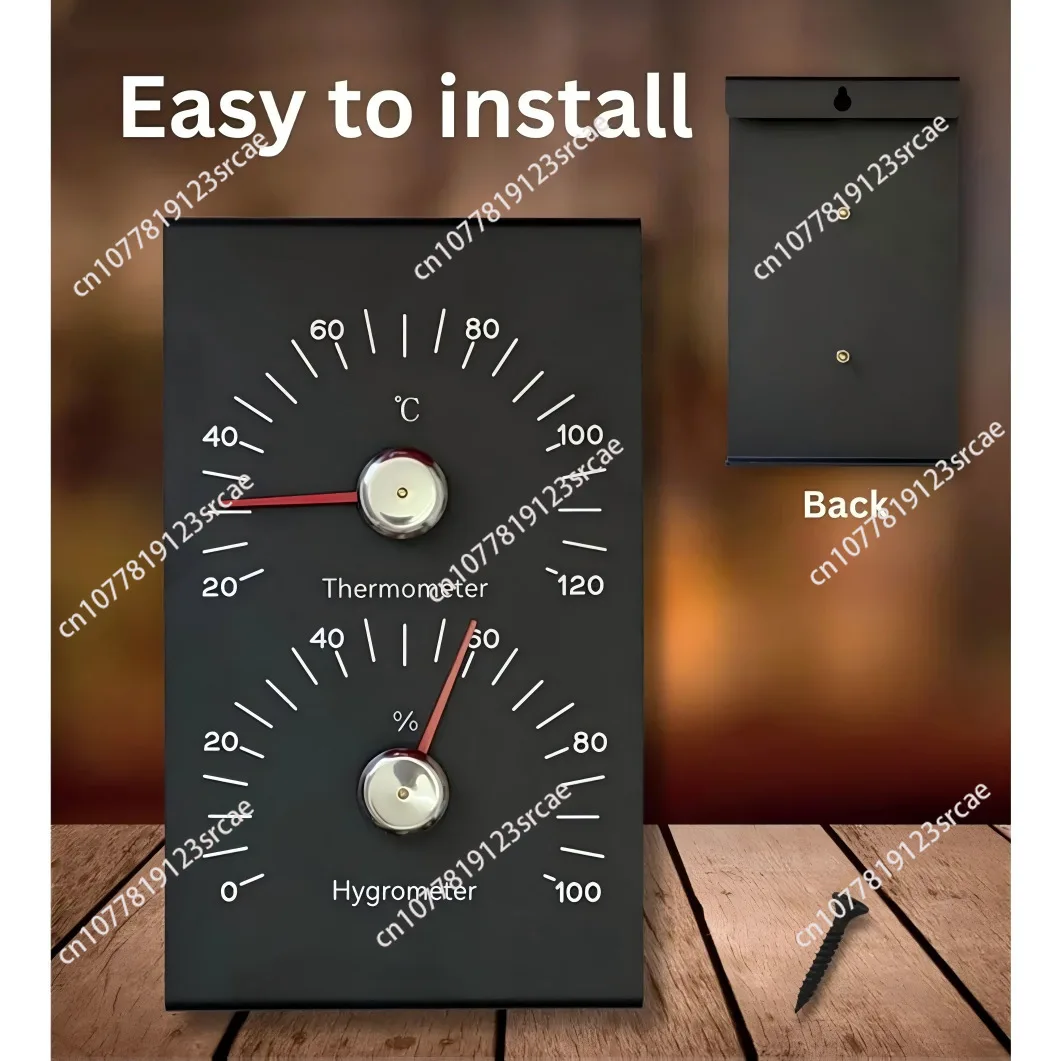 50I Sauna Room Thermometer& Hygrometer, Reading 2-In-1 Indoor Temperature And Humidity Monitoring Device In Celsius Units