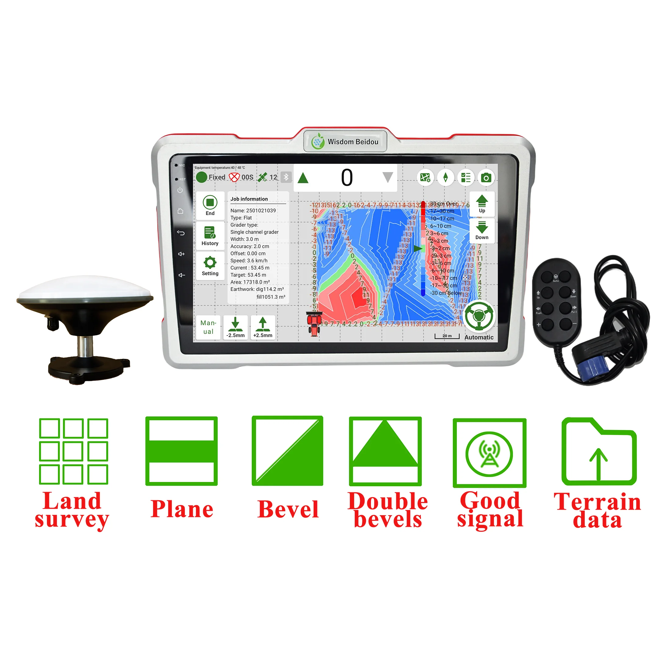Automated RTK GPS Leveler - 4.2m Soil Scraper for Agricultural Farm Use
