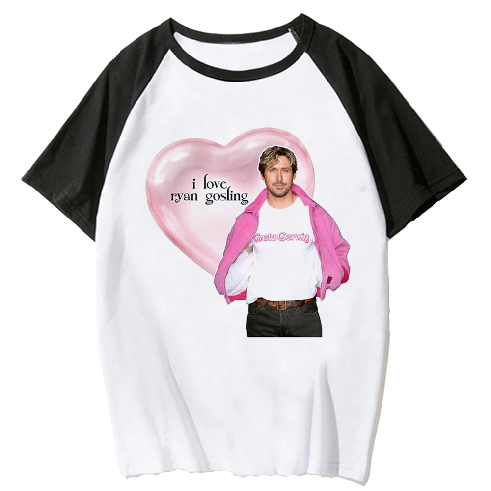 Ryan Gosling Tee mujer Y2K camiseta de verano ropa harajuku femenina