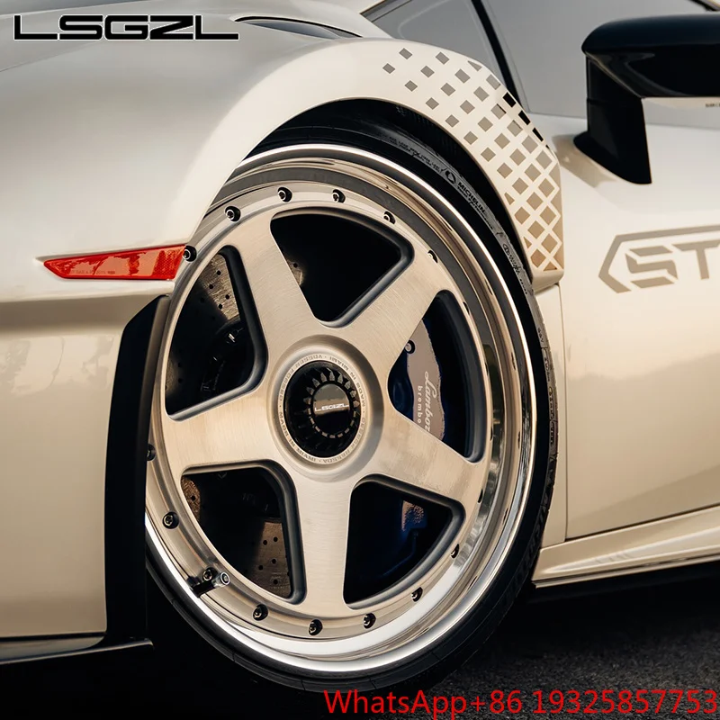 Custom  Forged Wheel 18 20 21 22 Inch RIM Polished Lip 5x114.3 5x112 5x130 6x139.7 Luxury Jante for sf90 SF90  C8 Z06