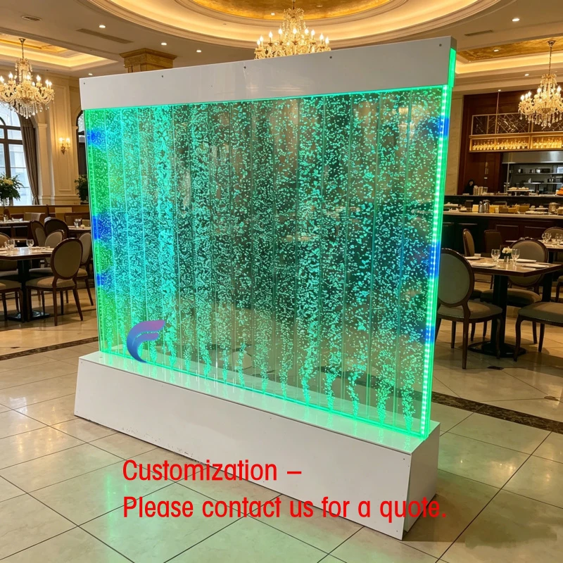 custom.Customized LED Bubble Wall  Fountain Screen Panel Home Entrance Lobby Restaurant Banquet Hall Office Stud